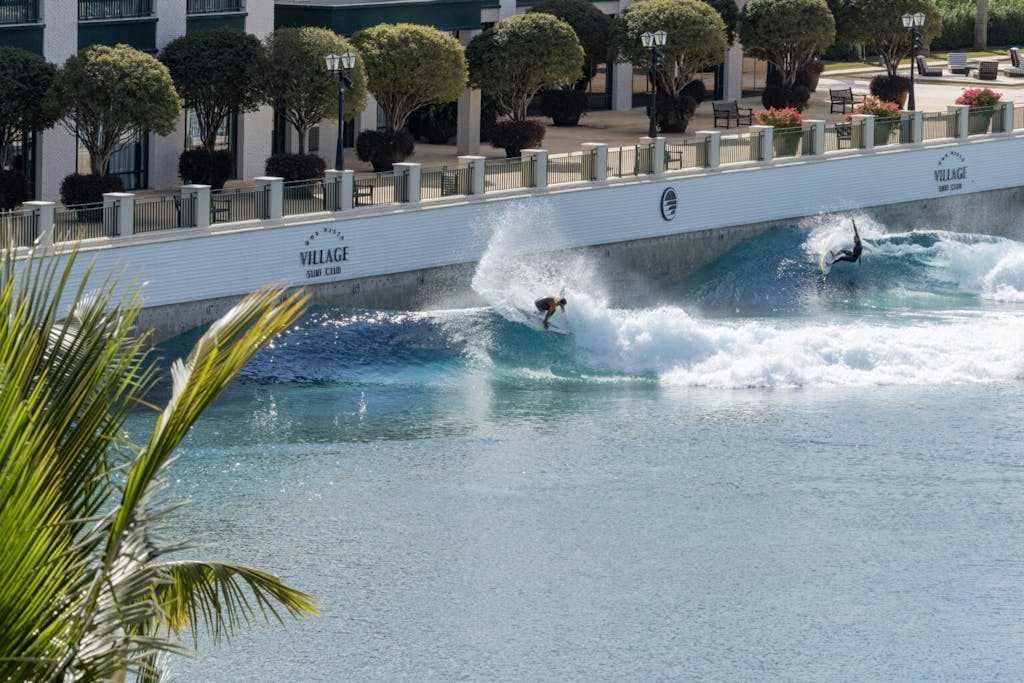 Miguel Pupo and Alejo Muniz test The Stoke Stack. Photo: Carlos Carpinelli